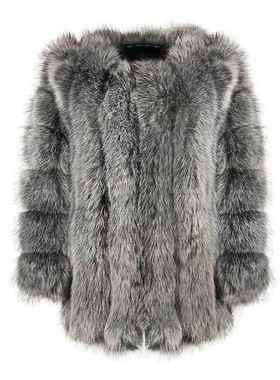 coat women faux fur coats hooded zipper full thick warm