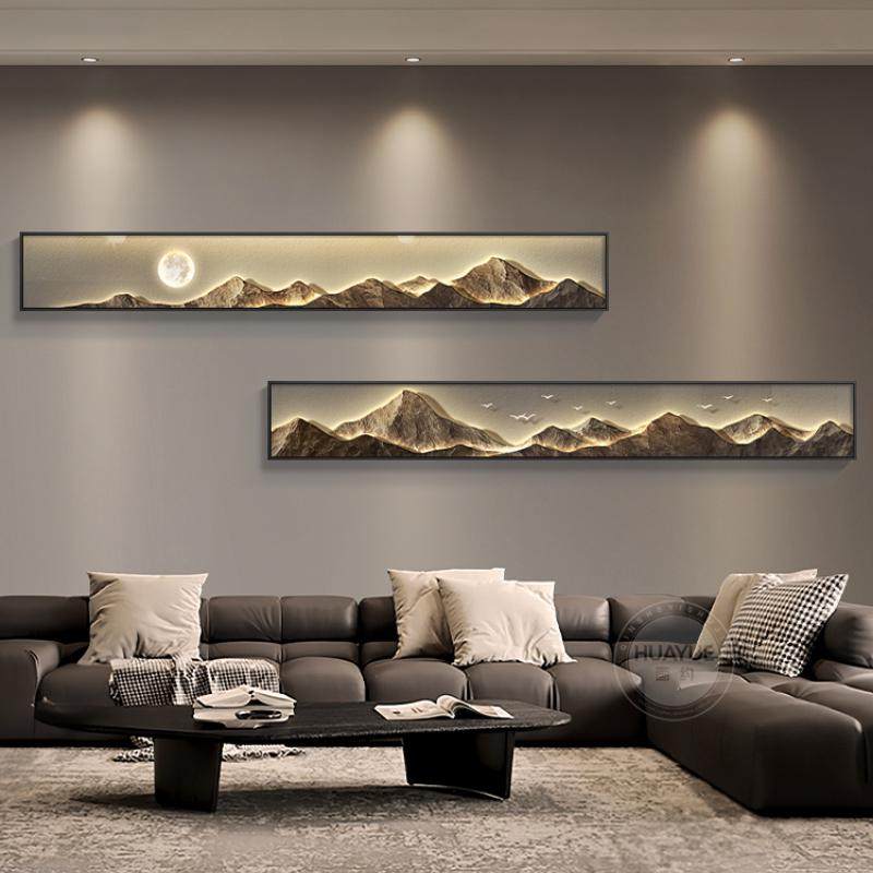 组合奢背景高级墙挂画装饰画背靠壁画轻卧室沙发客厅金山现代床头,家居饰品,现代装饰画,淘宝优惠券,粉丝福利购,淘宝优惠卷