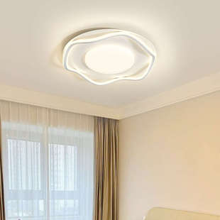 灯吸顶灯现代浪漫北欧led卧风卧室简约温馨极奶油主灯创意房间简