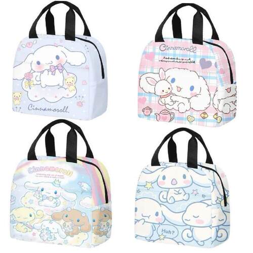 Sanrio Anime Cute Cinnamoroll Insulated Cooler Lunch Box Bag
