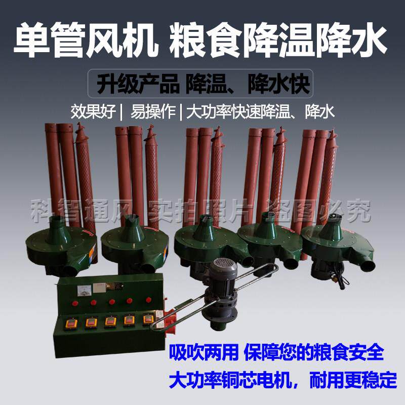 单管粮食降温通风机排风机玉米小麦稻谷通风散热降水粮库除湿机排