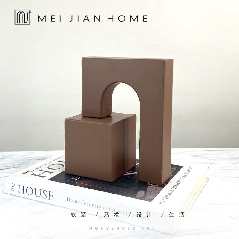 摆设拱门约艺术铁桌面几何现代样板房售楼处摆设摆件装饰品柜子艺