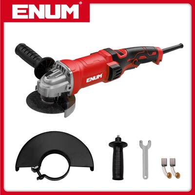 红色角磨机短柄 专业电动工具 亿能 4075