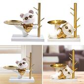 Storage with Tray Gift Centerpiece Animal Table Statue