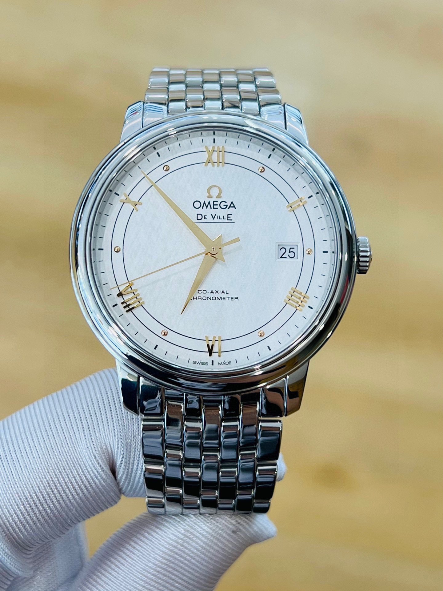 [9.8新]欧米茄碟飞系列手表男款自动机械腕表424.10.40.20.02.004