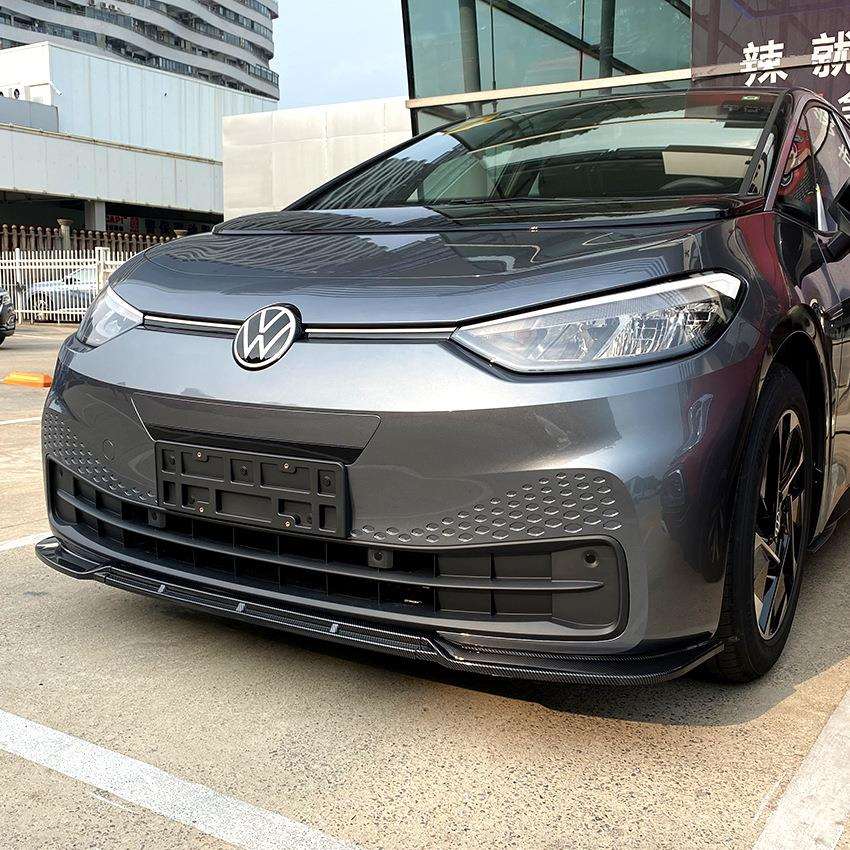 适用大众ID.3 2019-2022前唇前铲前杠扰流板汽车外饰跨境改装配件