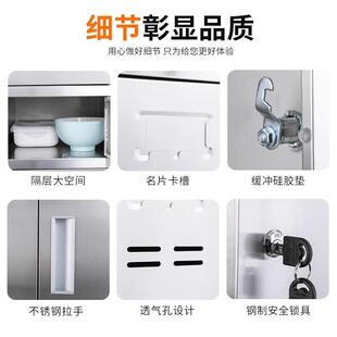 30餐4不锈钢盘员工食堂多门碗柜餐厅碗柜餐盘职工餐柜具柜学校饭
