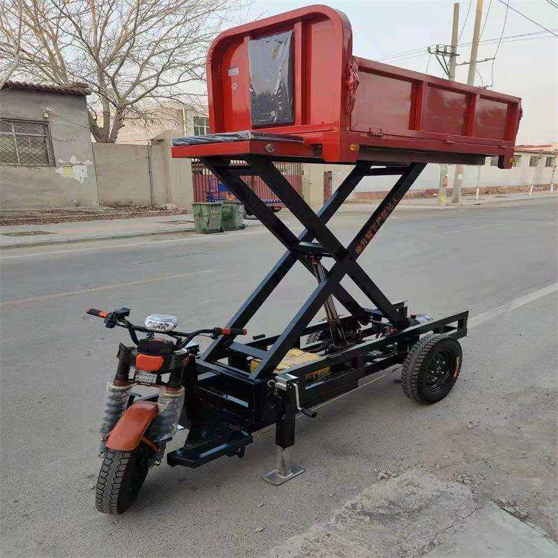 拖车操作灵活适合多种作业欧能纯电动可升降可自卸平板车