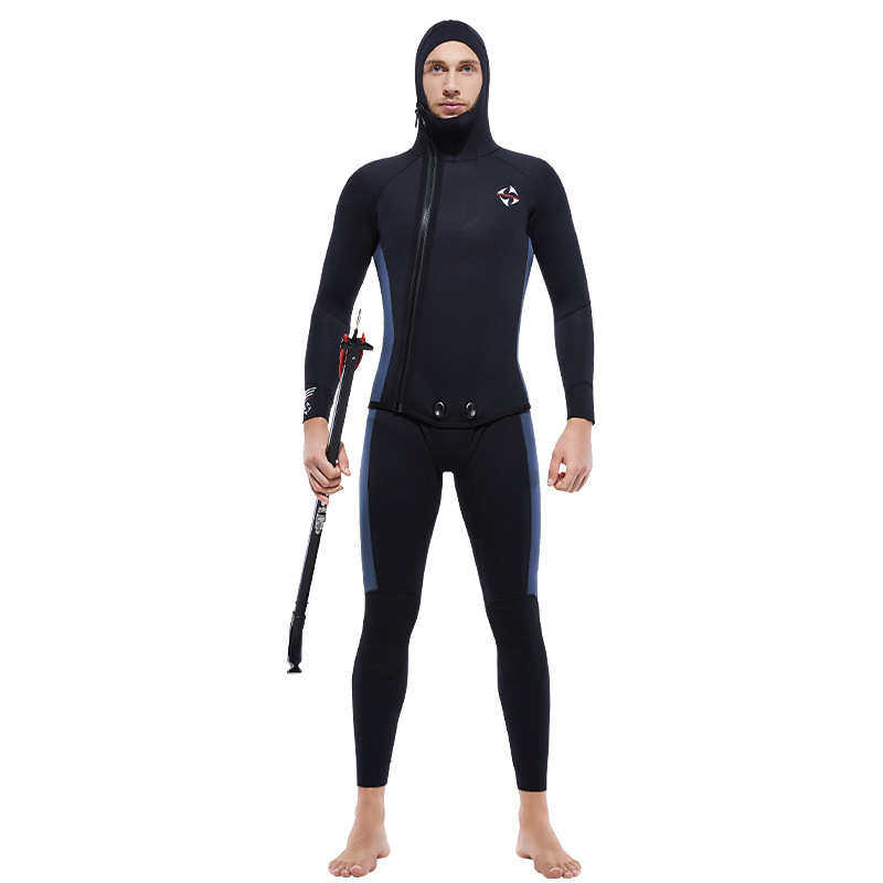 衣保暖套装潜水dive内里sail浮绒面&加厚5mm深服冲浪潜游泳潜水服