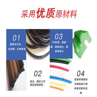 聚氨酯PU密封胶条优力胶输送皮带高耐磨聚氨酯异形加工件聚氨酯板