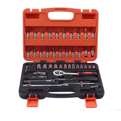 46pcs S2 screwdriver socket hardware tools auto repair tools