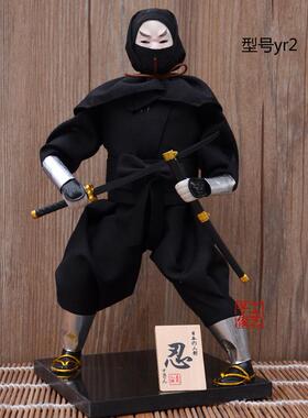 日本忍者武士人偶人形娃娃居酒屋料理店酒店餐厅用品摆件日式礼品
