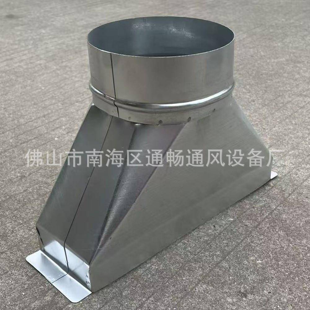 排风管转接口Φ127mm镀锌钢圆形风管 排风机软接头