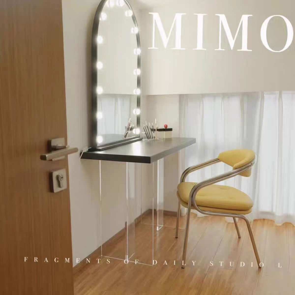 婚纱影楼专业化妆台桌带灯化妆师美容院工作室专用梳妆台镜