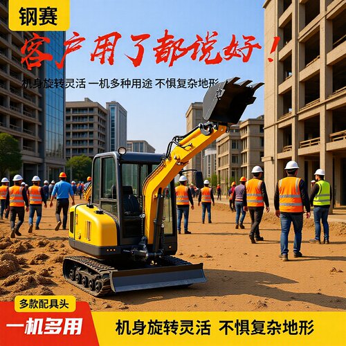 小型挖掘机30履带钢赛GS-25农用挖沟开垦