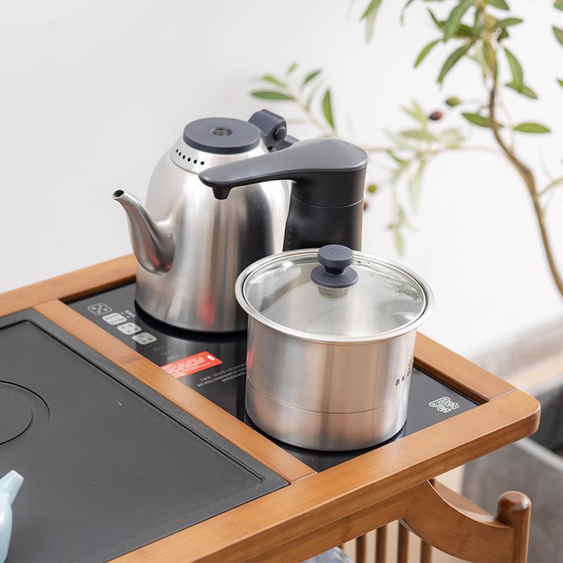 移动茶桌家用小茶台中式茶车阳台泡茶几功夫烧水壶一体带轮茶水柜