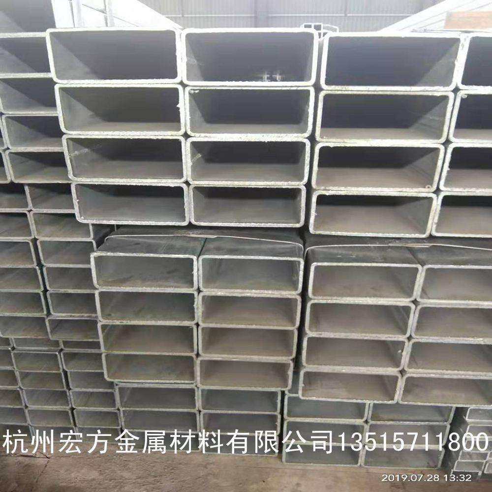 江苏国强镀锌方管镀锌方通Q235B50*100方管矩形管钢材大量供应