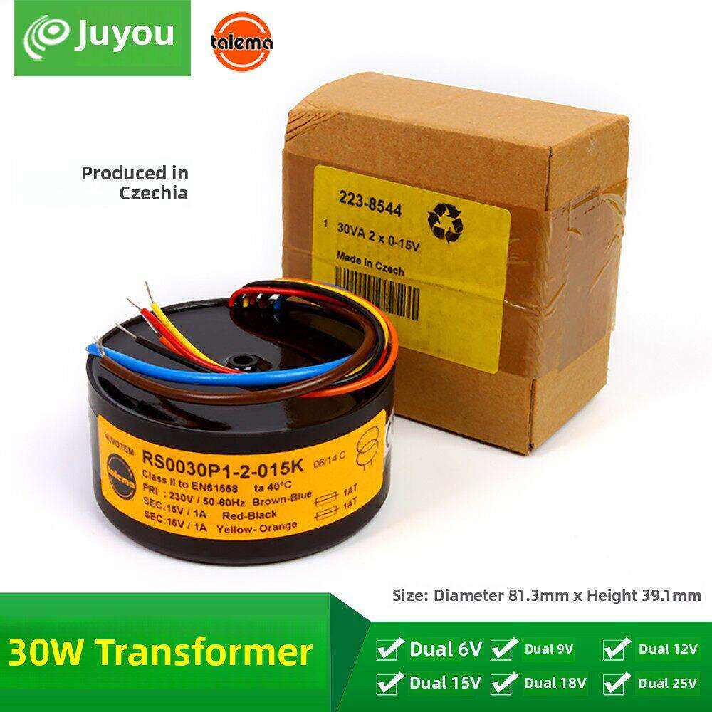 Talema 30w双6V 9V 12V 15V 18V 25V环形变压器 进口音频环牛30VA
