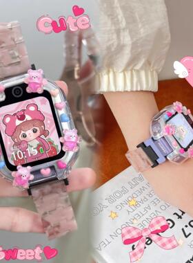 适用于于华为儿童电话手表表带5x/5xPro/4x新耀版多巴胺树脂4Pro/