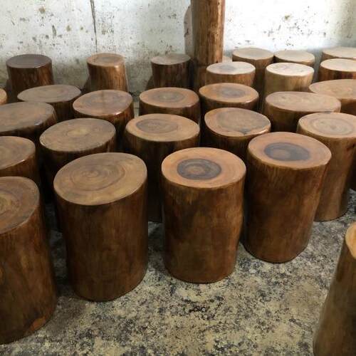 9C樟凳子香根雕2凳子实木墩子桌原木木树桩木桩底座茶几茶大板摆