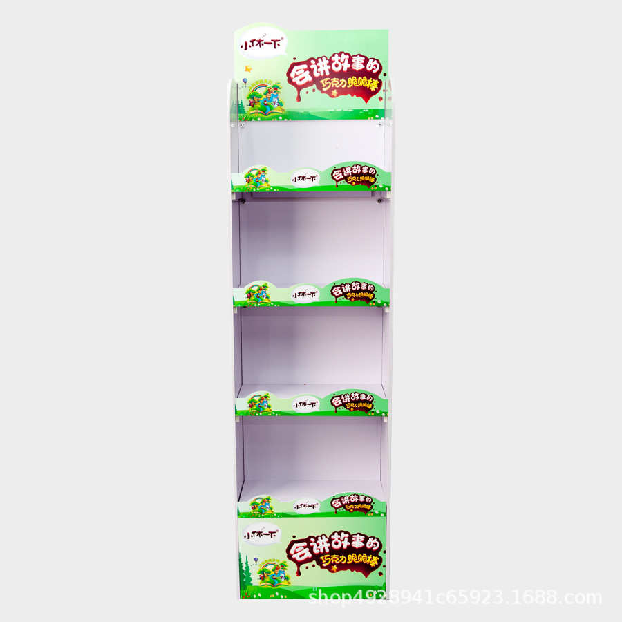 定制落地式安迪板陈列架 商超食品饮料多层货架 便利店零食展示架