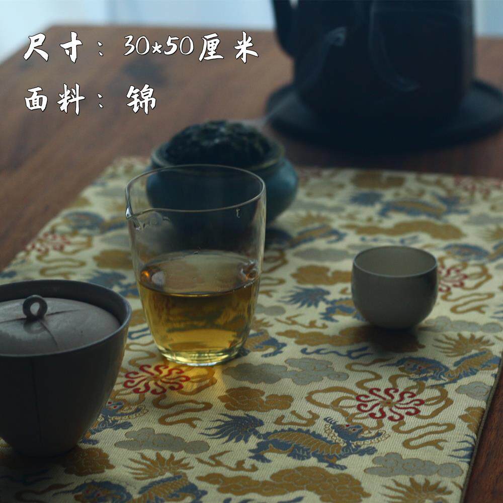 新款复古民族日风式古典禅意布茶席茶布防水桌垫桌旗织锦桌布艺茶