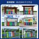 垃圾分类亭户外环卫收集投放点不锈钢四分类社区街道仿古屋架厂家