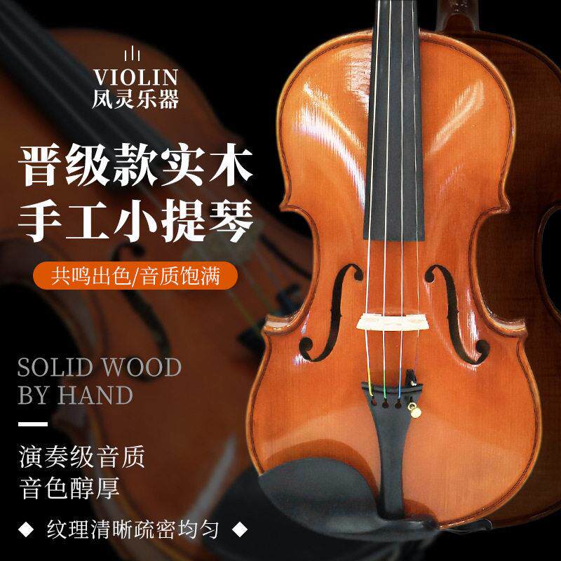 凤灵BYV65 小提琴成人学生练习进阶小提琴晋级款初学者演奏级乐器