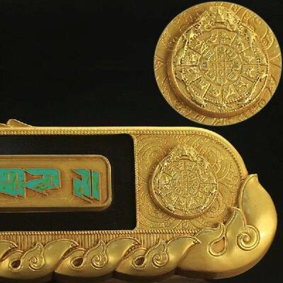 1pc Door Entry Gold Card Decoration Wall Mounted Ornament
