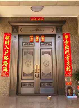 采购产品中式房门，铜门，双开门，婆婆门，高档农村自建房屋，防