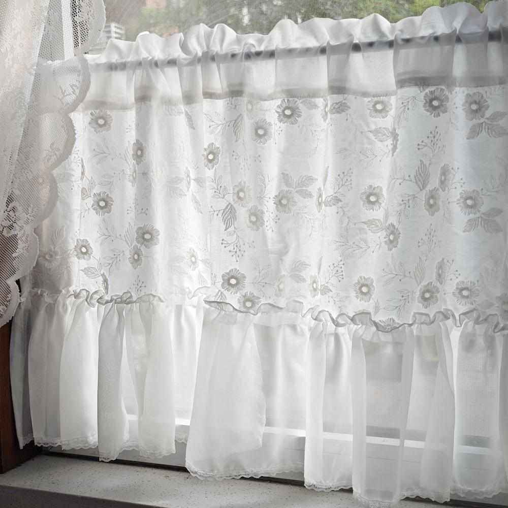 法式立体刺绣门帘半帘窗帘短款帘美式隔断帘遮挡帘柜帘,居家布艺,隔断帘/隐私帘,淘宝优惠券,粉丝福利购,淘宝优惠卷