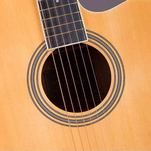 亮光民云41寸云杉杉单板吉他4a1寸初学木者学生谣吉他guitr面单乐