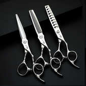 F50德豹理发剪刀牙剪打薄剪快剪专用鱼骨剪理发师专用美发剪刀