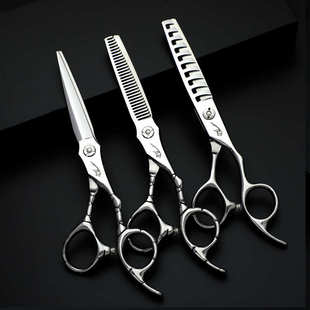 F50德豹理发剪刀牙剪打薄剪快剪专用鱼骨剪理发师专用美发剪刀