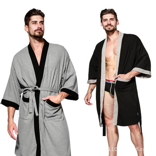 Five star hotel men's nightgown, bathrobe, sweat steaming