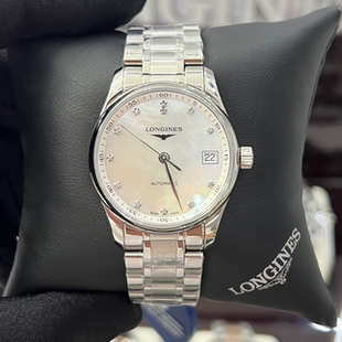 盒证9.8新 浪琴名匠系列精钢自动机械手表34MM女表L2.357.4.87.6