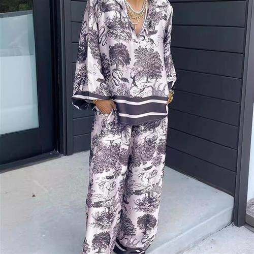 Fashionista V-neck long sleeve pocket casual ladies suit