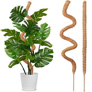 麻绳底爬藤支架可弯曲定形 绿萝园艺支柱变形椰棕棒植物攀爬厂家