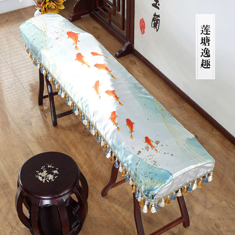 加厚古筝防尘罩古筝套盖布敦煌163古筝配件中国风中式防尘布盖布