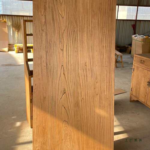 老台木大板板实木桌面板复古榆飘窗吧板楼梯踏步F989HM5J原木风化