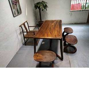 黑胡桃木六件 168—80—75简约小资禅意阳台实木