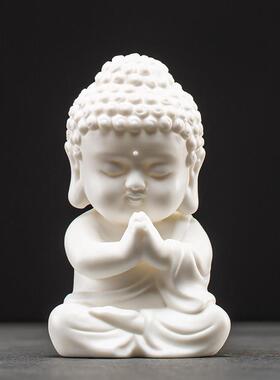 正品久造中禅意陶爱瓷如式来佛像小摆件室创意可茶宠佛系茶车载装