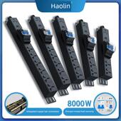 Pdu机柜大功率插座32A 8000W空气开关漏电保护防过载工业配线板