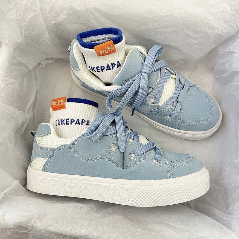 运动单鞋青年系带休闲滑板老爹鞋