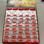 浮装 子七星漂红色001黄色双色台配钓件圆柱传统浮鱼漂漂