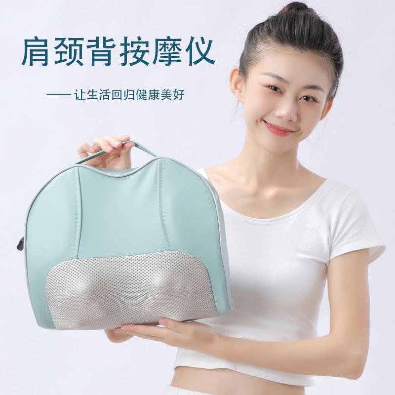 全自动颈椎按摩器颈部腰部背部家用电动多功能按摩枕靠垫肩颈揉捏