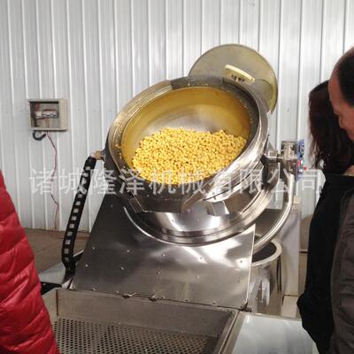 电花磁RUP加热玉米膨化机 400L自动出爆米厂机 工球形料多量爆米