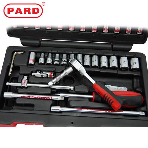PARD原装套筒扳手套装多用工具箱工业级机修汽保家庭维修综合工具