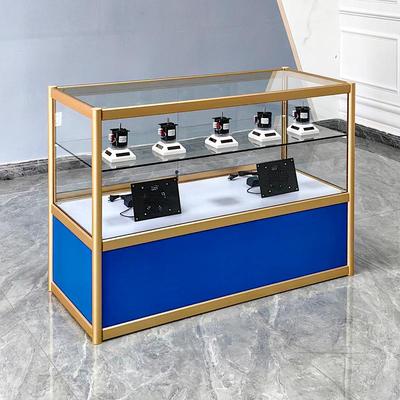 古玩首饰柜珠宝柜手机小摆件展示柜货架五金配件模具双层玻璃柜台