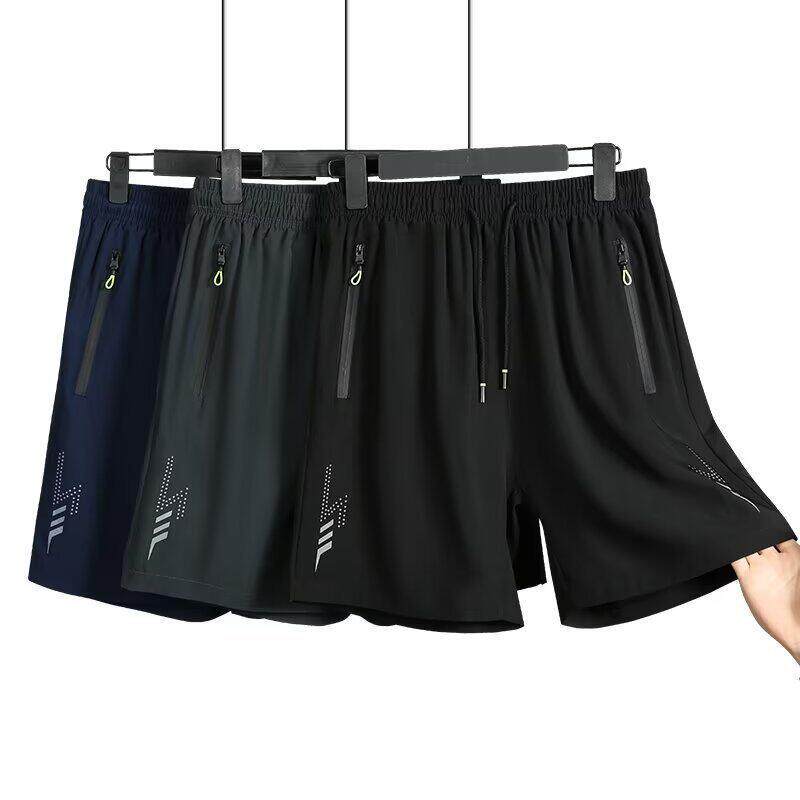 Men Dry Fiber Shorts Summer Lightweight Breathable Side